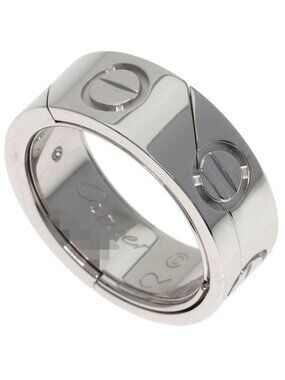 Cartier Astro Love Ring 50 18k White Gold